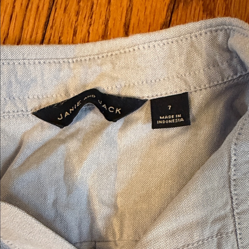 Janie and Jack button up size 7 - Picture 4 of 5